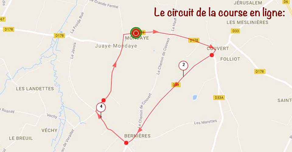 7- Circuit de la course en ligne