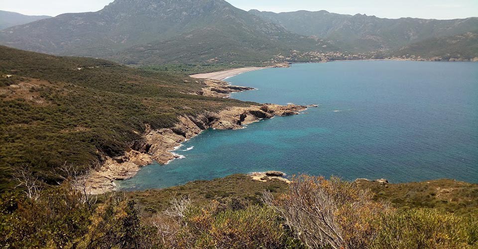 Le golfe de Galéria. Voici sa plage