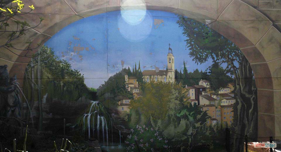 17 - Les femmes en balade. Beau trompe l'œil Bagnols-en-fotêt