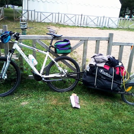 8 – Arrivée sur les hauteurs de Redon (with my carriole)