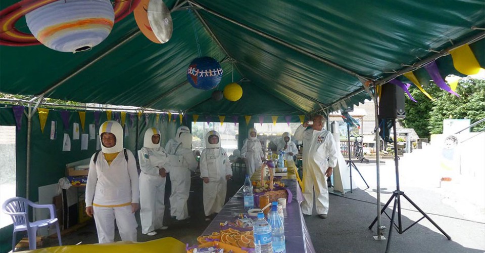 On a mangé sur la lune !